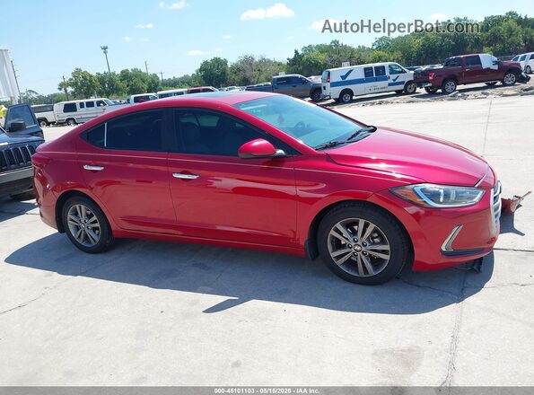 5NPD84LF8JH228401 2018 HYUNDAI ELANTRA Maroon უკანა სალონის ხედი