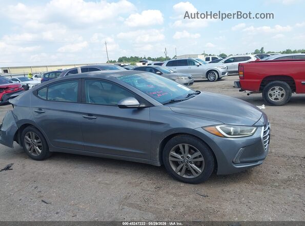 5NPD84LF8JH252648 2018 HYUNDAI ELANTRA Серый 