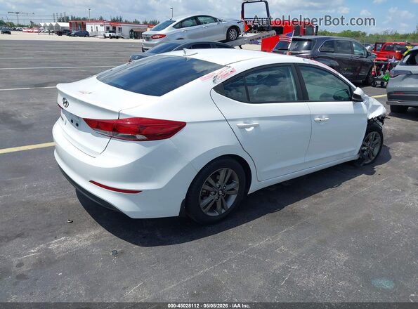 5NPD84LF8JH304313 2018 HYUNDAI ELANTRA White უკანა მარჯვენა