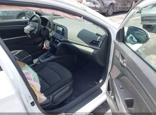 5NPD84LF8JH304313 2018 HYUNDAI ELANTRA White წინა სალონის ხედი