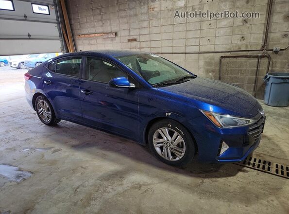 5NPD84LF8KH435422 2019 HYUNDAI ELANTRA Blue წინა მარჯვენა