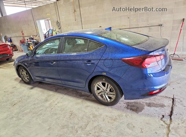 5NPD84LF8KH435422 2019 HYUNDAI ELANTRA Blue უკანა მარცხენა