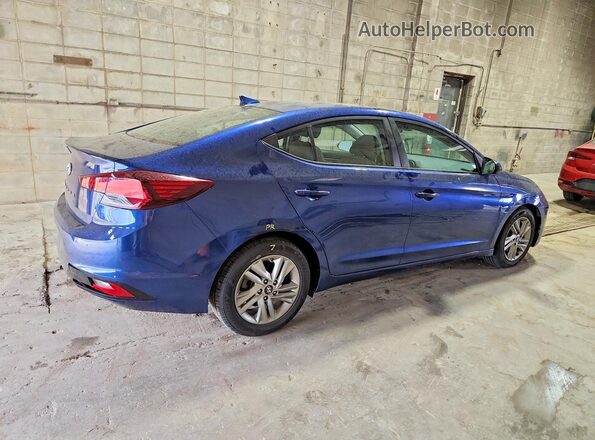5NPD84LF8KH435422 2019 HYUNDAI ELANTRA Blue უკანა მარჯვენა
