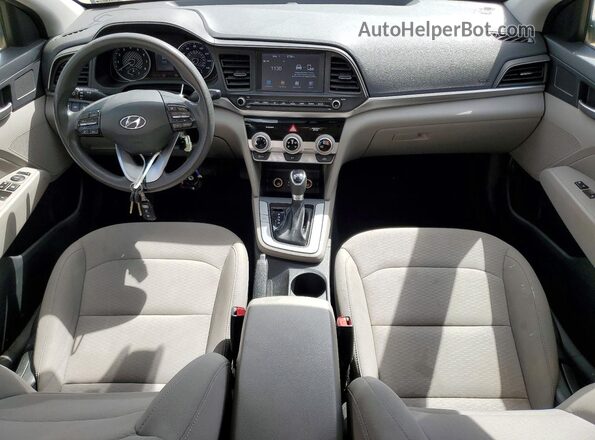 5NPD84LF8KH435422 2019 HYUNDAI ELANTRA Blue წინა პანელის ხედი