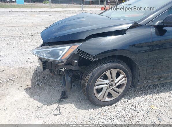 5NPD84LF8KH448459 2019 HYUNDAI ELANTRA Black წინა ხედი