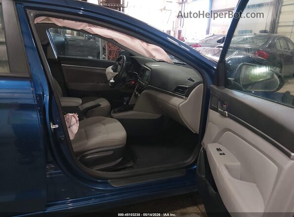 5NPD84LF8LH560034 2020 HYUNDAI ELANTRA Blue Widok wnętrza z przodu