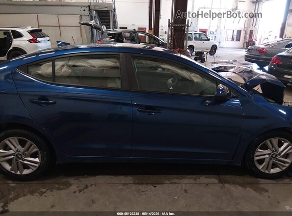 5NPD84LF8LH560034 2020 HYUNDAI ELANTRA Blue Widok wnętrza z tyłu