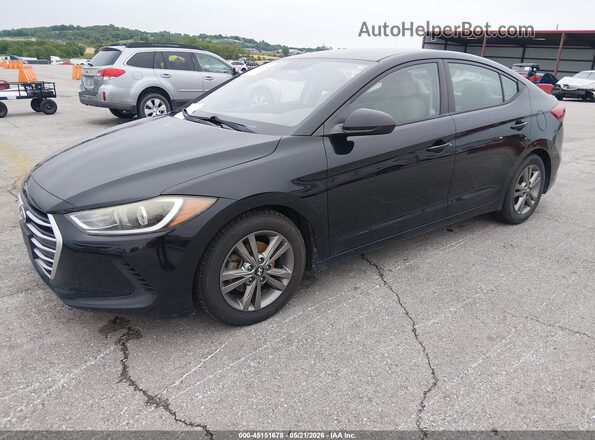 5NPD84LF9HH063940 2017 HYUNDAI ELANTRA Black Vista tres cuartos delantera izquierda
