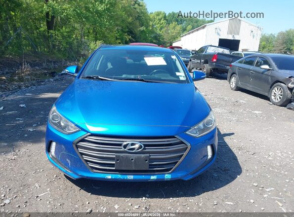 5NPD84LF9HH120301 2017 HYUNDAI ELANTRA Blue Instrument cluster view