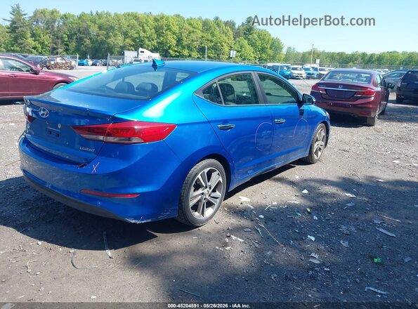 5NPD84LF9HH120301 2017 HYUNDAI ELANTRA Blue Rear right