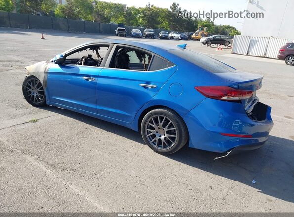 5NPD84LF9HH178926 2017 HYUNDAI ELANTRA Blue Trasero izquierdo
