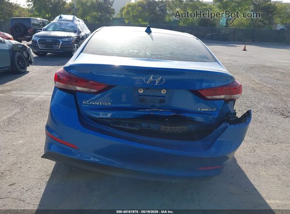5NPD84LF9HH178926 2017 HYUNDAI ELANTRA Blue Vista interior trasera