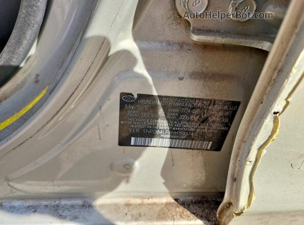 5NPD84LF9HH198674 2017 HYUNDAI ELANTRA Gray 