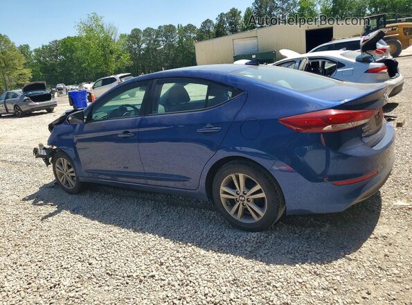 5NPD84LF9HH200231 2017 HYUNDAI ELANTRA Blue Rear left