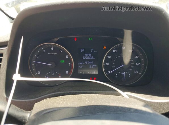 5NPD84LF9HH200231 2017 HYUNDAI ELANTRA Blue Instrument cluster view