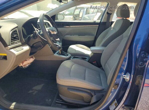 5NPD84LF9HH200231 2017 HYUNDAI ELANTRA Blue Front interior view