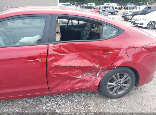 5NPD84LF9JH219349 2018 HYUNDAI ELANTRA Red Դիմացի տեսք