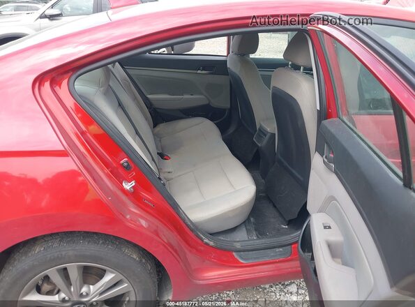 5NPD84LF9JH219349 2018 HYUNDAI ELANTRA Red VIN կոդի պիտակի տեսք