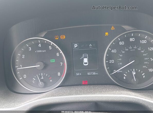 5NPD84LF9JH219349 2018 HYUNDAI ELANTRA Red Հետևի նստատեղերի տեսք