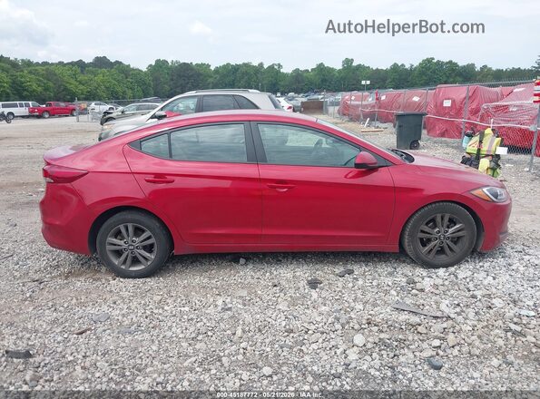 5NPD84LF9JH219349 2018 HYUNDAI ELANTRA Red Սալոնի հետևի տեսք