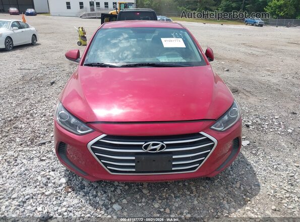 5NPD84LF9JH219349 2018 HYUNDAI ELANTRA Red Սարքավորումների վահանակի տեսք