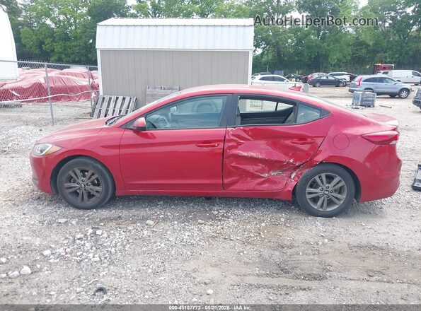 5NPD84LF9JH219349 2018 HYUNDAI ELANTRA Red Սալոնի 360 աստիճան տեսք