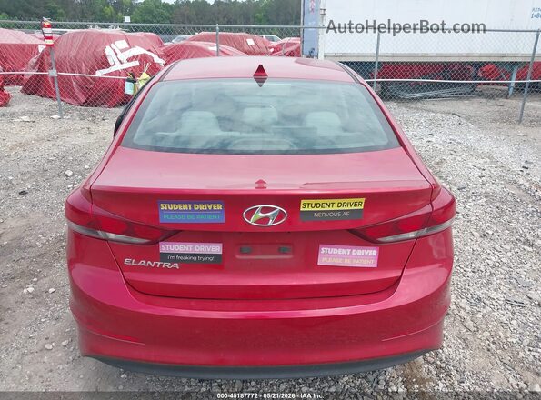 5NPD84LF9JH219349 2018 HYUNDAI ELANTRA Red 