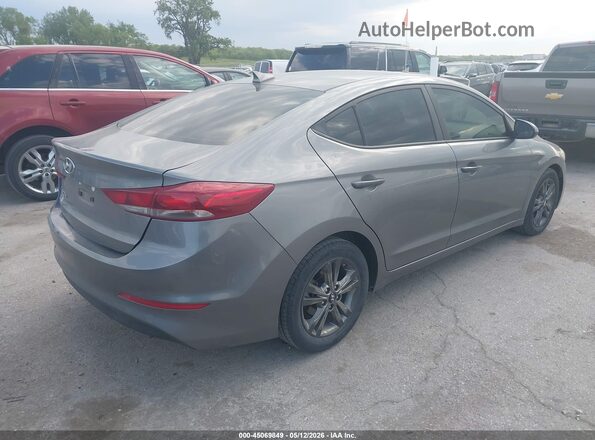 5NPD84LF9JH239438 2018 HYUNDAI ELANTRA Gray Trasero derecho