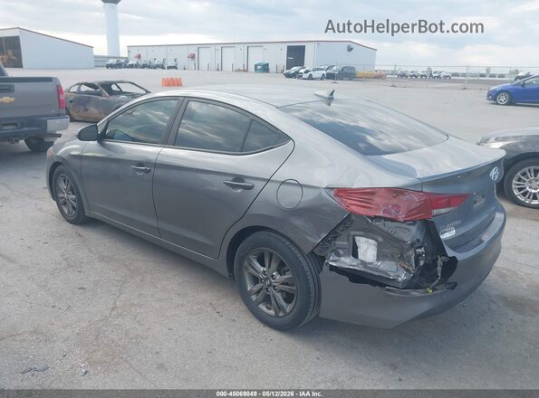 5NPD84LF9JH239438 2018 HYUNDAI ELANTRA Gray Trasero izquierdo