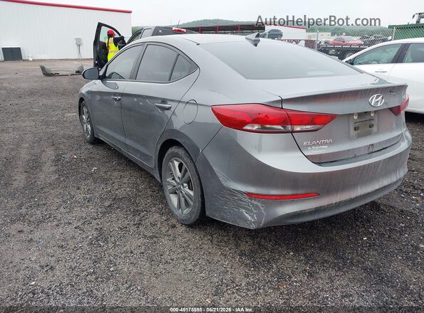 5NPD84LF9JH285206 2018 HYUNDAI ELANTRA Gray Trasero izquierdo