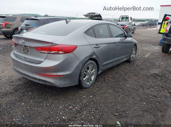 5NPD84LF9JH285206 2018 HYUNDAI ELANTRA Gray Trasero derecho