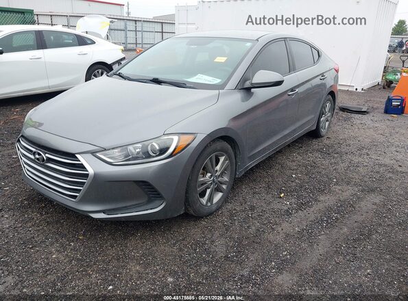 5NPD84LF9JH285206 2018 HYUNDAI ELANTRA Gray Vista tres cuartos delantera izquierda