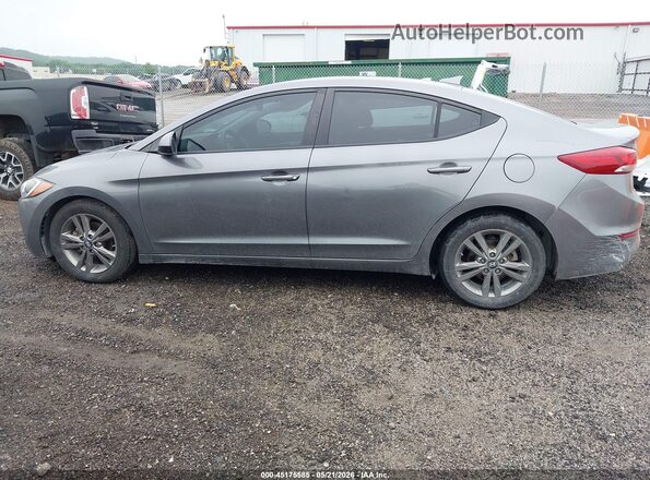 5NPD84LF9JH285206 2018 HYUNDAI ELANTRA Gray 
