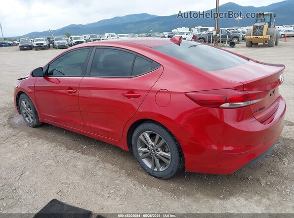 5NPD84LF9JH304238 2018 HYUNDAI ELANTRA Red Задня ліва чверть