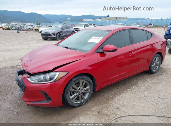 5NPD84LF9JH304238 2018 HYUNDAI ELANTRA Red Передня ліва чверть