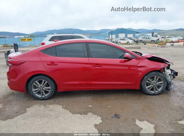 5NPD84LF9JH304238 2018 HYUNDAI ELANTRA Red Вид щитка приладів