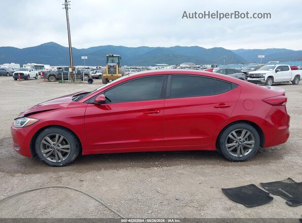 5NPD84LF9JH304238 2018 HYUNDAI ELANTRA Red Вид задньої частини салону