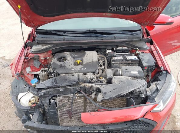5NPD84LF9JH304238 2018 HYUNDAI ELANTRA Red Вид ззаду