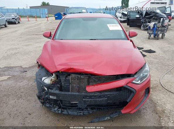 5NPD84LF9JH304238 2018 HYUNDAI ELANTRA Red Вид панелі приладів