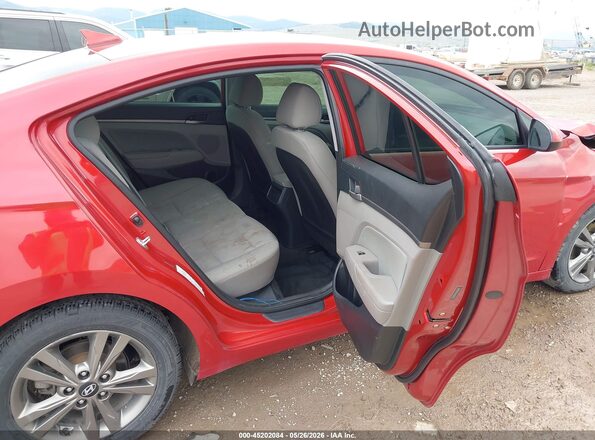 5NPD84LF9JH304238 2018 HYUNDAI ELANTRA Red Вид наклейки з VIN-кодом