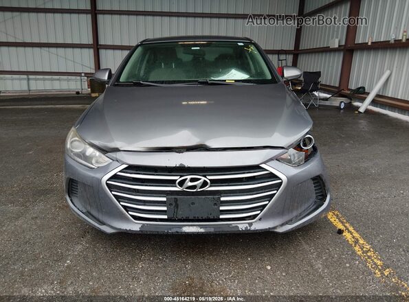 5NPD84LF9JH315241 2018 HYUNDAI ELANTRA Gray Widok zestawu wskaźników