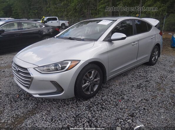 5NPD84LF9JH370613 2018 HYUNDAI ELANTRA Silver Vista tres cuartos delantera izquierda
