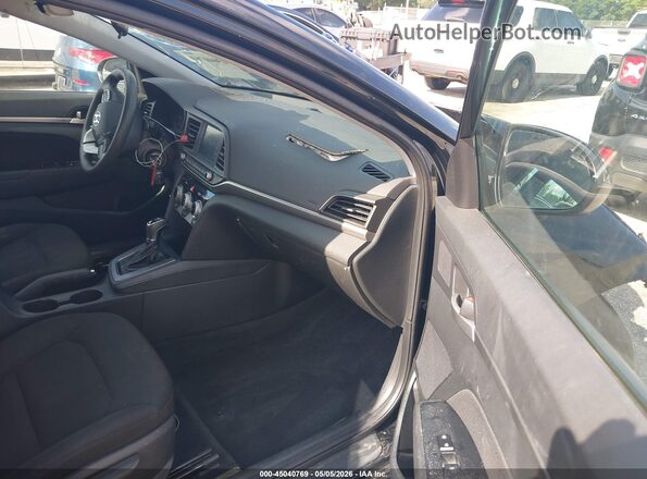 5NPD84LF9KH486718 2019 HYUNDAI ELANTRA Black წინა სალონის ხედი