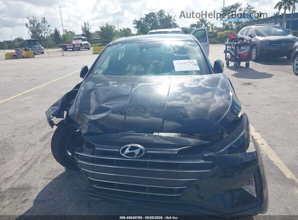 5NPD84LF9KH486718 2019 HYUNDAI ELANTRA Black წინა ხედი