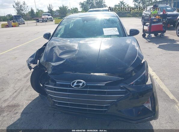 5NPD84LF9KH486718 2019 HYUNDAI ELANTRA Black ხელსაწყოთა პანელის ხედი