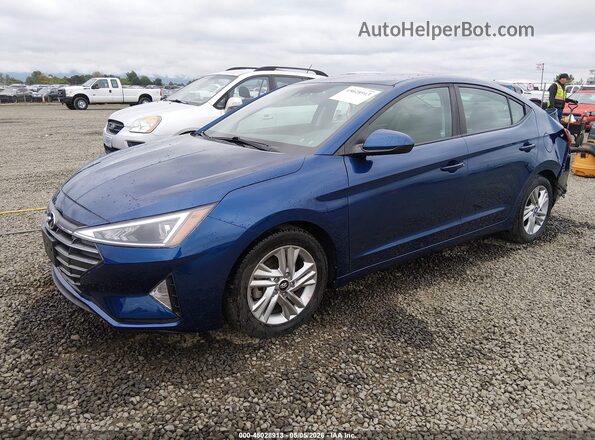 5NPD84LF9LH549494 2020 HYUNDAI ELANTRA Blue წინა მარცხენა ხედი სამი მეოთხედიდან
