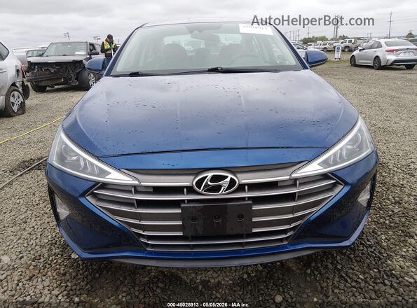 5NPD84LF9LH549494 2020 HYUNDAI ELANTRA Blue ხელსაწყოთა პანელის ხედი