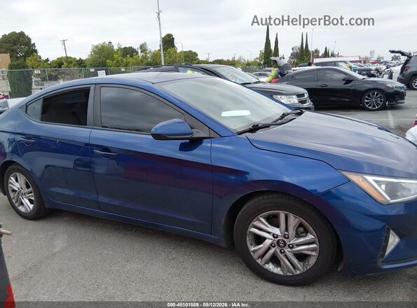 5NPD84LF9LH571463 2020 HYUNDAI ELANTRA Blue Սալոնի հետևի տեսք