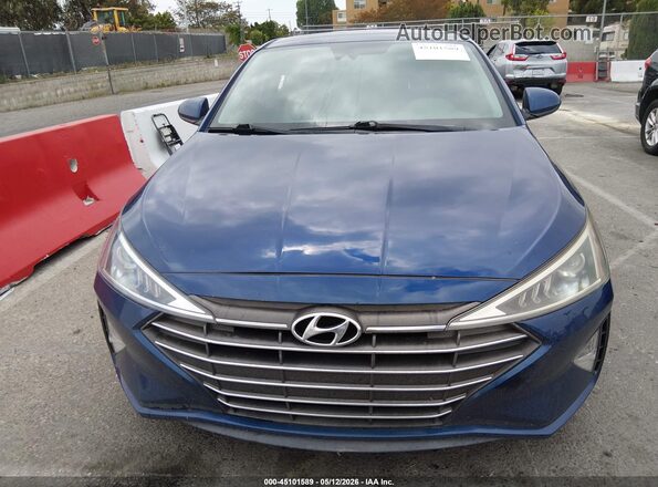 5NPD84LF9LH571463 2020 HYUNDAI ELANTRA Blue Սարքավորումների վահանակի տեսք