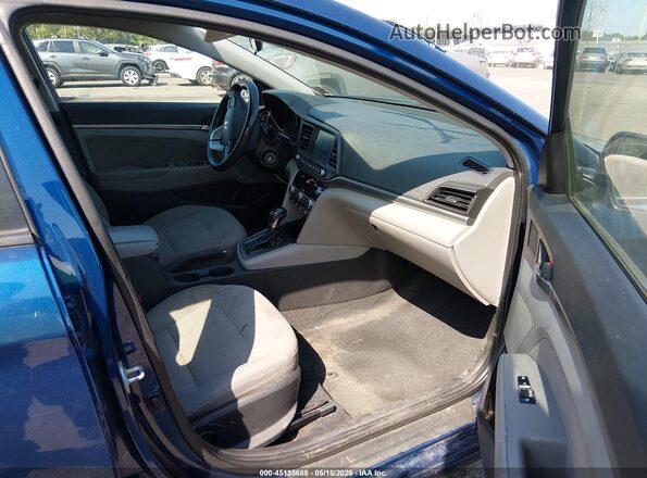5NPD84LF9LH631757 2020 HYUNDAI ELANTRA Blue Widok wnętrza z przodu